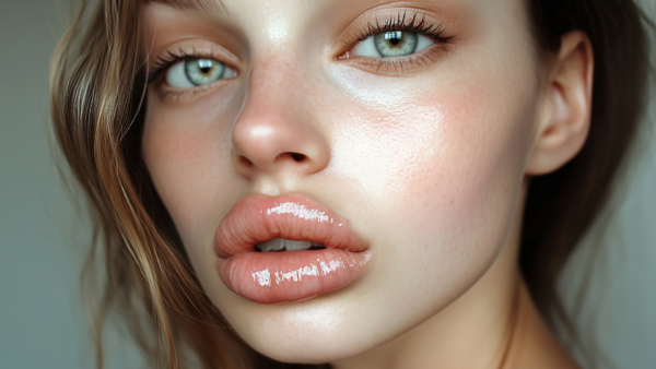 Overdone lips