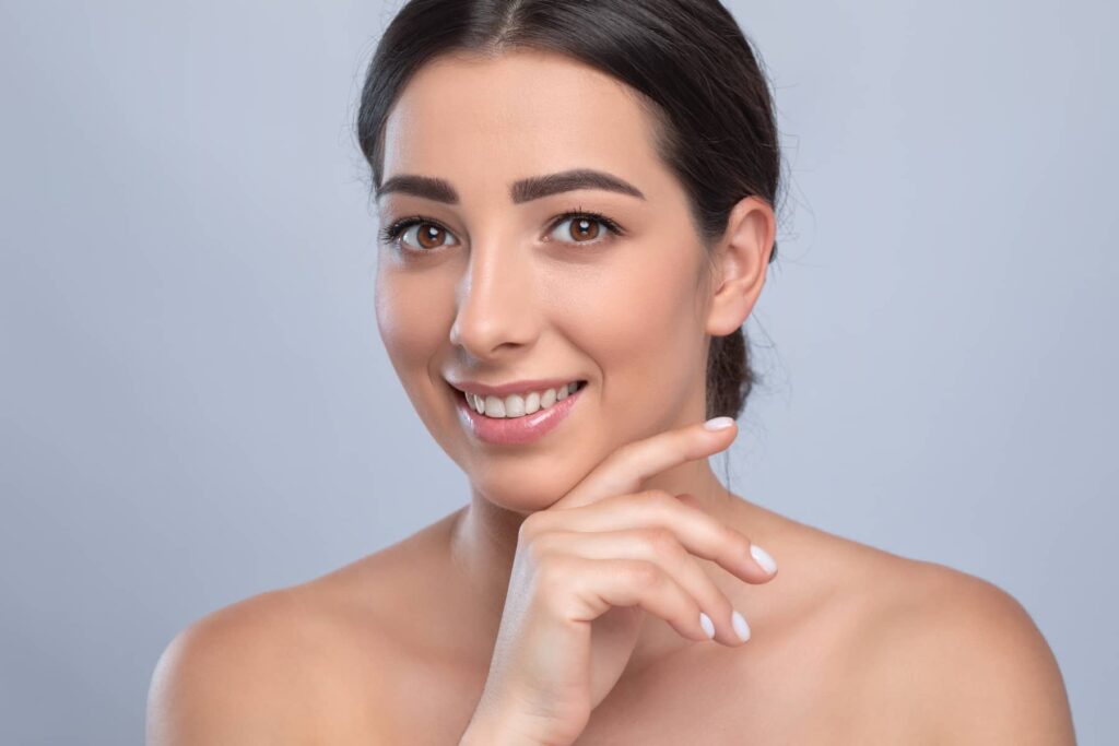 Woman after treatment for Blackheads London