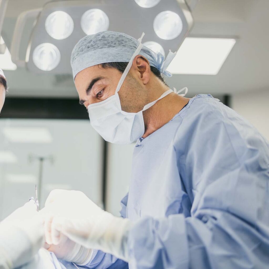 Dr Yannis in surgery