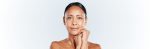 Mature woman with smooth complexion and lifted look