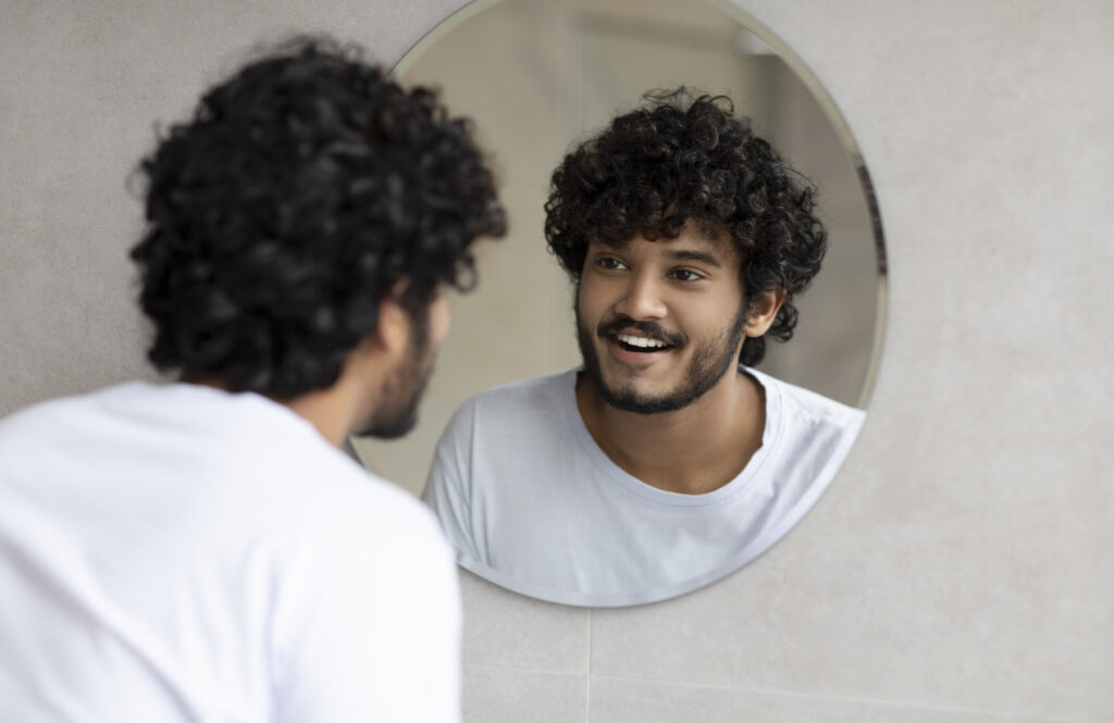 Portrait of happy man