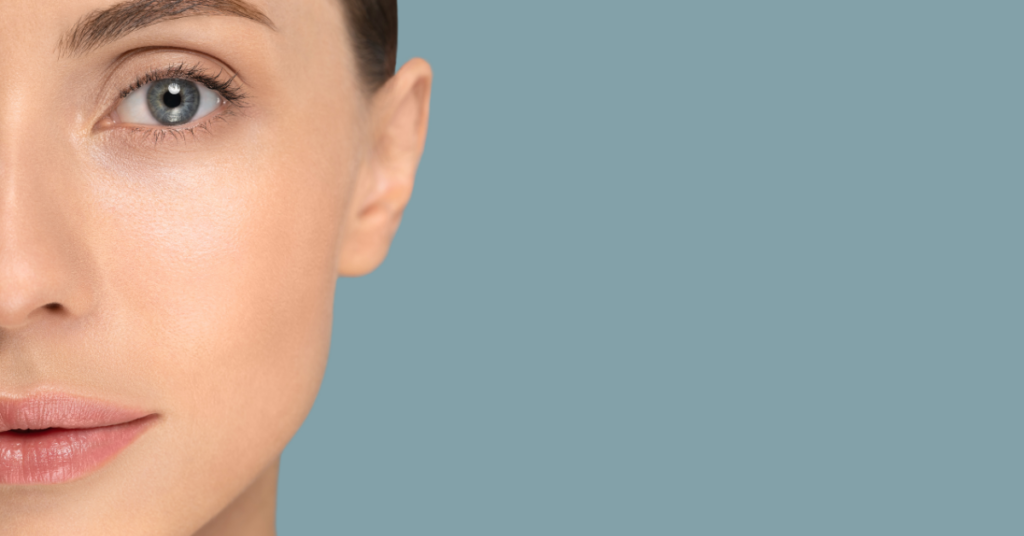 image of a woman's cheek for an article about buccal fat removal surgery