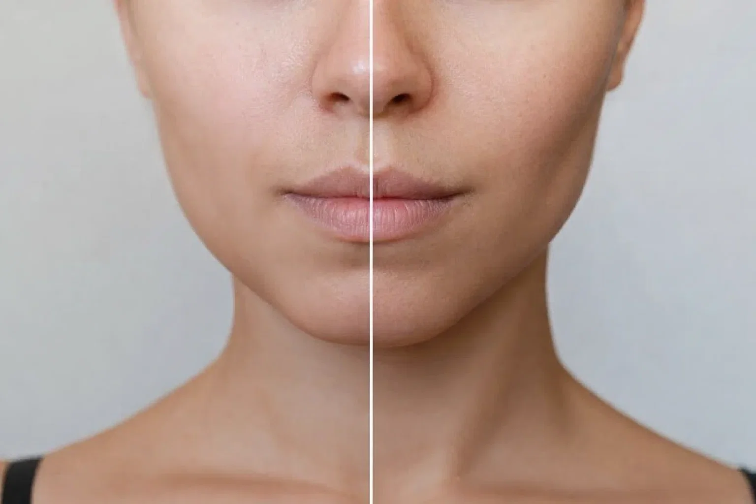 buccal fat removal before and after image