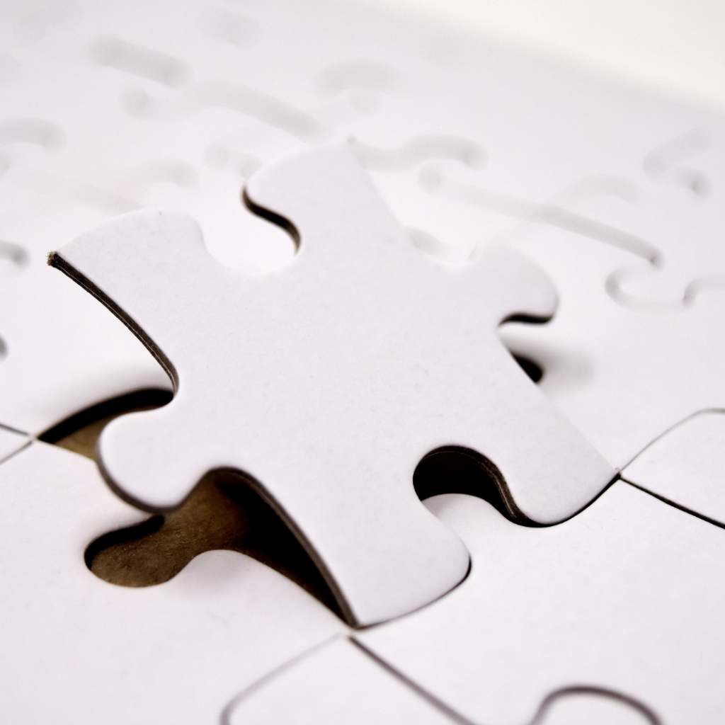 Missing piece in puzzle